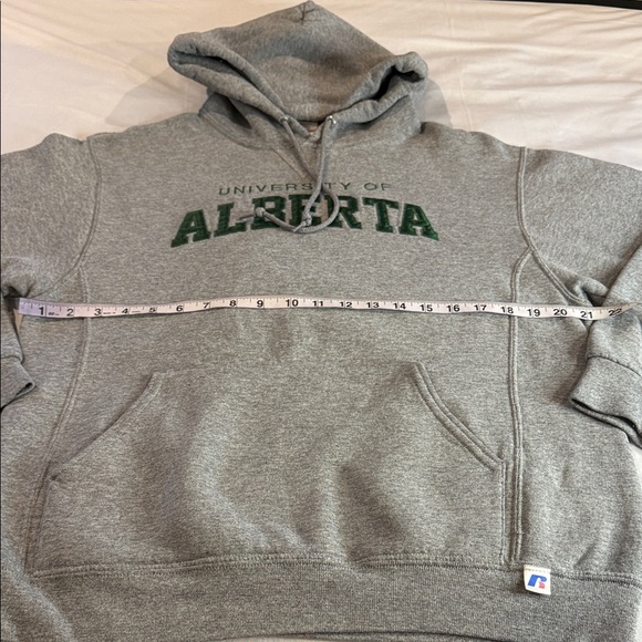 Russell Athletic University of Alberta Grey Hoodie Men's Size M - Picture 3 of 8